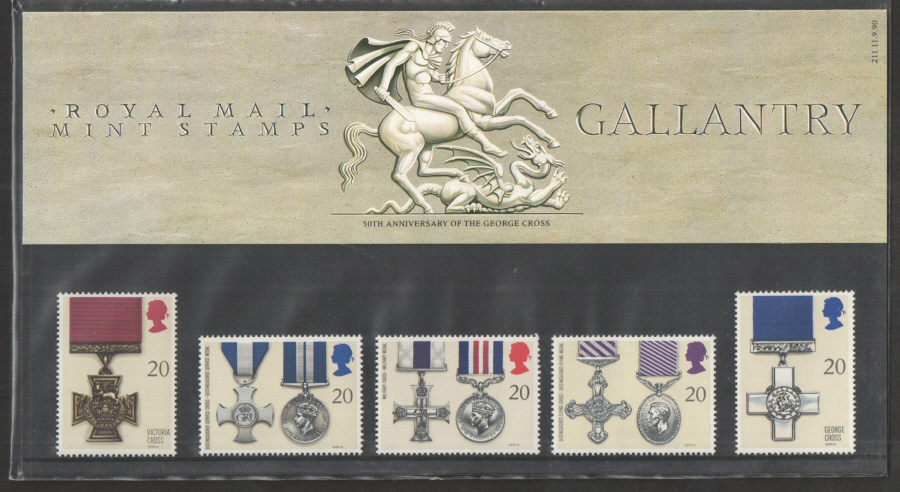 (image for) 1990 Gallantry Royal Mail Presentation Pack 211